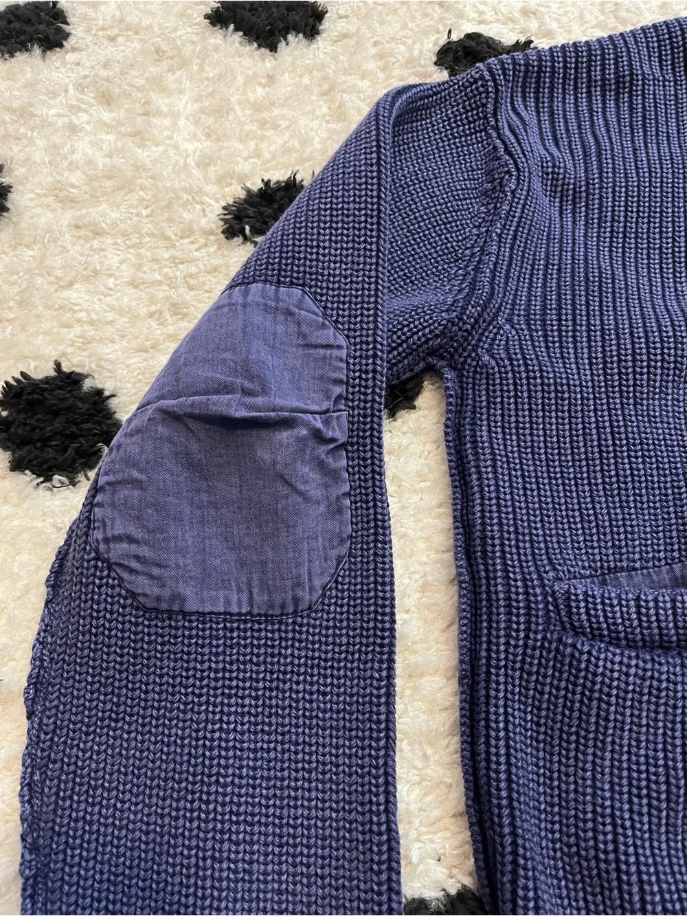 We The Free size Medium worn thru surplus cardi Open-Front Knit Cardigan Sweater